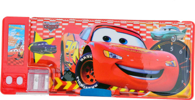 

Techhark Car Series Cars Art Plastic Pencil Box(Set of 1, Red)