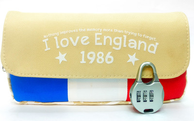 

Maurya Pustak Bhawan I Love England Cream Plain Art Fabric Pencil Box(Set of 1, Multicolor)