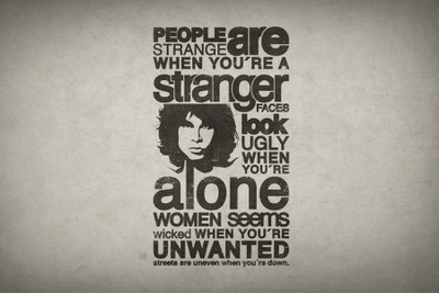 

RadhaKripa people are strange Poster Paper Print(18 inch X 12 inch, Rolled)