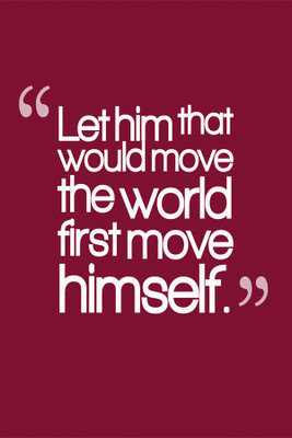 

RadhaKripa Let him that would move Poster Paper Print(18 inch X 12 inch, Rolled)