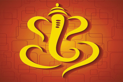 RadhaKripa ganesha Paper Print(18 inch X 12 inch, Rolled)