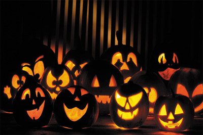 RadhaKripa helloween pumpkin Paper Print(18 inch X 12 inch, Rolled)