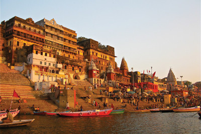 

RadhaKripa ghats in varanasi Poster Paper Print(18 inch X 12 inch, Rolled)