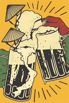 

RadhaKripa beer pop Poster Paper Print(18 inch X 12 inch, Rolled)