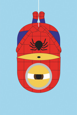 

spider man minion Paper Print(18 inch X 12 inch, Rolled)