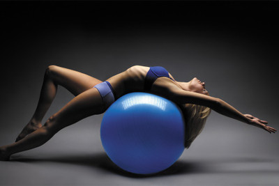 

RadhaKripa girl training on gym ball Poster Paper Print(18 inch X 12 inch, Rolled)