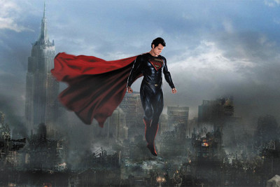 

BikriKendra superman in man of steel Poster Paper Print(18 inch X 12 inch, Rolled)