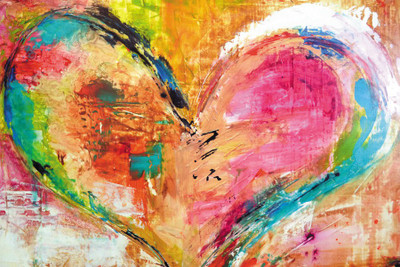

colorful-heart Paper Print(18 inch X 12 inch, Rolled)