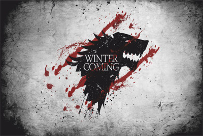 

RadhaKripa game of thrones winter is coming Paper Print(18 inch X 12 inch, Rolled)