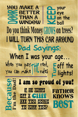 

BikriKendra Dad sayings Poster Paper Print(18 inch X 12 inch, Rolled)