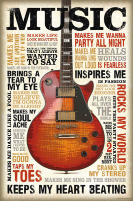 

RadhaKripa music in my heart Poster Paper Print(18 inch X 12 inch, Rolled)