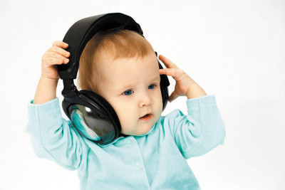

BikriKendra cute baby litioning song in headphone Poster Paper Print(18 inch X 12 inch, Rolled)