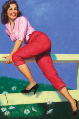 

RadhaKripa earl moran pin up poster Poster Paper Print(18 inch X 12 inch, Rolled)
