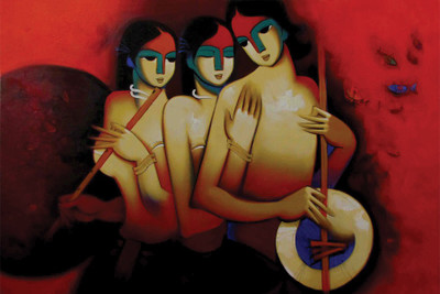 

RadhaKripa Red Harmony Poster Paper Print(18 inch X 12 inch, Rolled)
