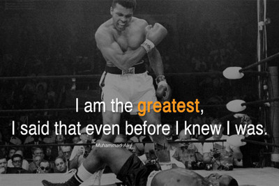 

RadhaKripa i am the greatest i said Poster Paper Print(18 inch X 12 inch, Rolled)