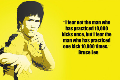 

RadhaKripa i fear bruce lee Paper Print(18 inch X 12 inch, Rolled)
