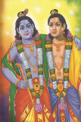 

RadhaKripa krishna and balram Poster Paper Print(18 inch X 12 inch, Rolled)