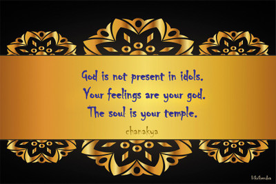 chanakya quotes Paper Print(18 inch X 12 inch, Rolled)