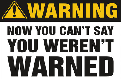 

RadhaKripa warning Paper Print(18 inch X 12 inch, Rolled)