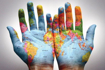 

RadhaKripa map in hands Poster Paper Print(18 inch X 12 inch, Rolled)