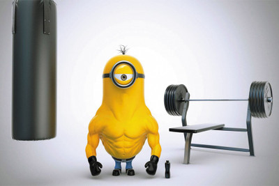 

BikriKendra Minion finess workout Poster Paper Print(18 inch X 12 inch, Rolled)