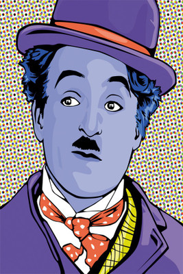 

chaplin painting poster Paper Print(18 inch X 12 inch, Rolled)