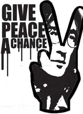 

RadhaKripa give peace a chance Poster Paper Print(18 inch X 12 inch, Rolled)