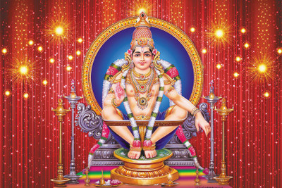 

BikriKendra lord Ayyappa Poster Paper Print(18 inch X 12 inch, Rolled)