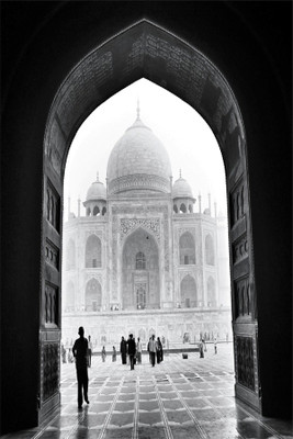 

BikriKendra black white agra taj mahal Poster Paper Print(18 inch X 12 inch, Rolled)