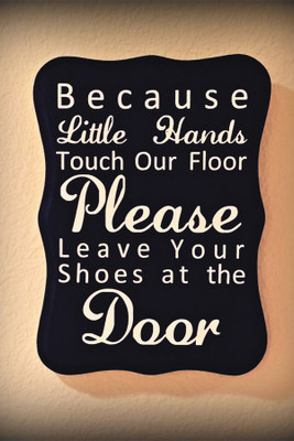 

please take off your shoes Paper Print(18 inch X 12 inch, Rolled)