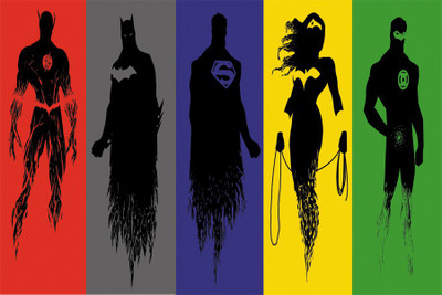 

RadhaKripa super heros Poster Paper Print(18 inch X 12 inch, Rolled)