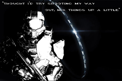 

RadhaKripa master chief quote Poster Paper Print(18 inch X 12 inch, Rolled)