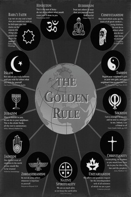 

RadhaKripa the golden rule Poster Paper Print(18 inch X 12 inch, Rolled)