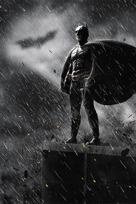 

RadhaKripa batman in rain Poster Paper Print(18 inch X 12 inch, Rolled)