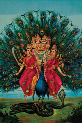 

RadhaKripa raja ravi varma god poster Poster Paper Print(18 inch X 12 inch, Rolled)