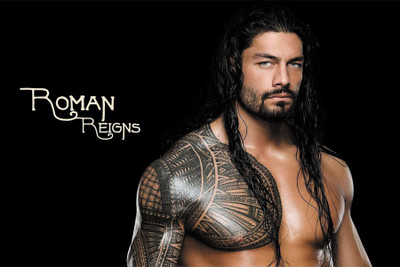 

RadhaKripa wrestlemania roman reigns wwe Paper Print(18 inch X 12 inch, Rolled)