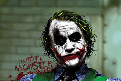 

RadhaKripa i am not monster Poster Paper Print(18 inch X 12 inch, Rolled)