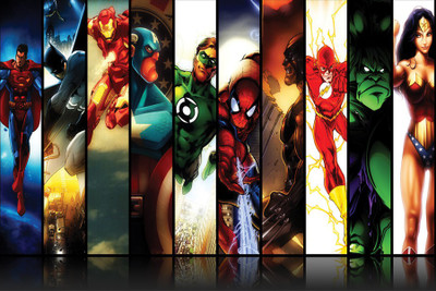 

RadhaKripa marvel comics poster Poster Paper Print(18 inch X 12 inch, Rolled)