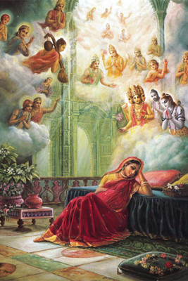 

RadhaKripa devaki and krishna Poster Paper Print(18 inch X 12 inch, Rolled)