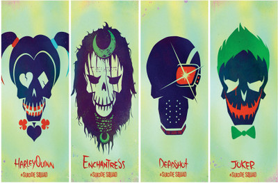 RadhaKripa joker sucide squad Poster Paper Print(18 inch X 12 inch, Rolled)