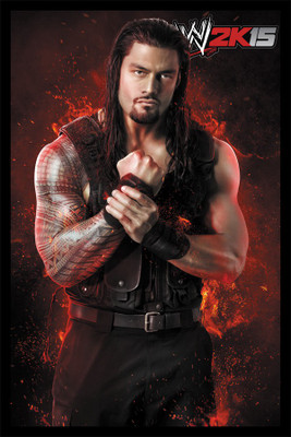 

WWE 2K15 roman reigns Paper Print(18 inch X 12 inch, Rolled)