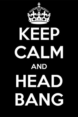 

keep calm and head bang Paper Print(18 inch X 12 inch, Rolled)