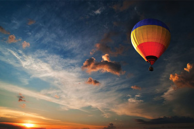 

RadhaKripa balloon in the sky Poster Paper Print(18 inch X 12 inch, Rolled)
