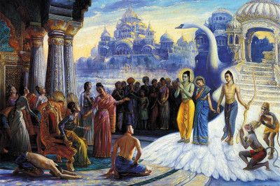 

RadhaKripa lord rama come back to ayadhaya Poster Paper Print(18 inch X 12 inch, Rolled)