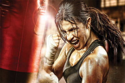 RadhaKripa Priyanka Chopra Boxing Mary Kom Poster Paper Print(18 inch X 12 inch, Rolled)