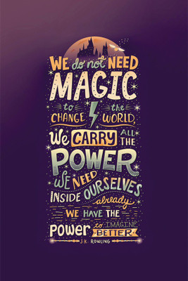 

RadhaKripa we do not need magic Poster Paper Print(18 inch X 12 inch, Rolled)
