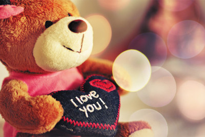 

RadhaKripa i love you taddy bear Poster Paper Print(18 inch X 12 inch, Rolled)