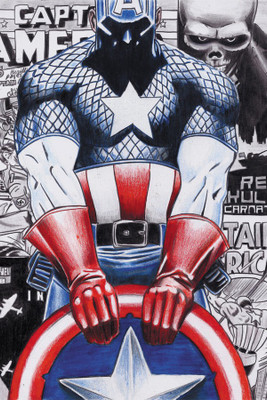 

RadhaKripa CaptainAmerica Poster Paper Print(18 inch X 12 inch, Rolled)