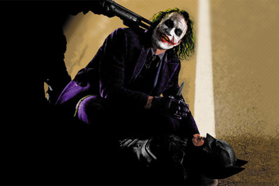 RadhaKripa Joker kill batman Poster Paper Print(18 inch X 12 inch, Rolled)