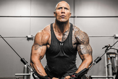 

RadhaKripa dwayne johnson actor athlete exercise fitness the rock Paper Print(18 inch X 12 inch, Rolled)
